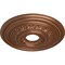 Ekena Millwork Orleans Ceiling Medallion (Canopies up to 4 5/8"), 17 5/8"OD X 3 5/8"ID X 1 7/8"P, Polished Copper CM17OLPOS - alternate 2